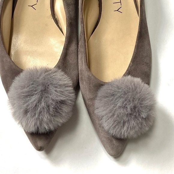 SOLE SOCIETY Mirem Suede Pom Pumps - Picture 11 of 16
